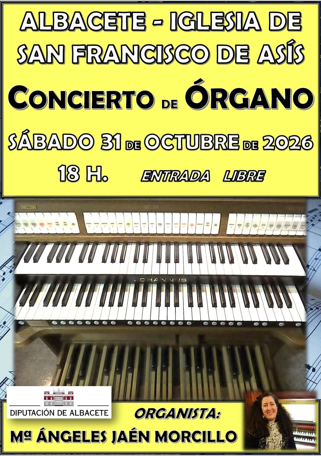 Concierto de Órgano - Iglesia San Francisco de Asís Albacete